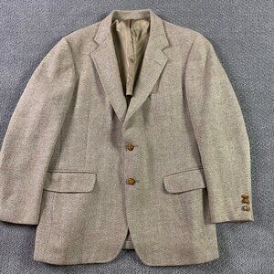 Vintage Harris Tweed Blazer Sport Coat Men's 40 SHORT Brown Wool
